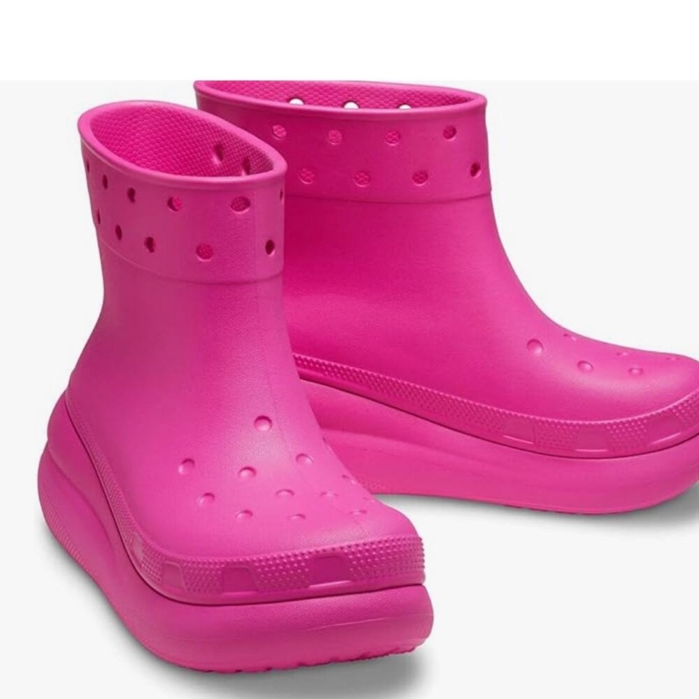 Crocs Crush Hot Pink Rain Boots